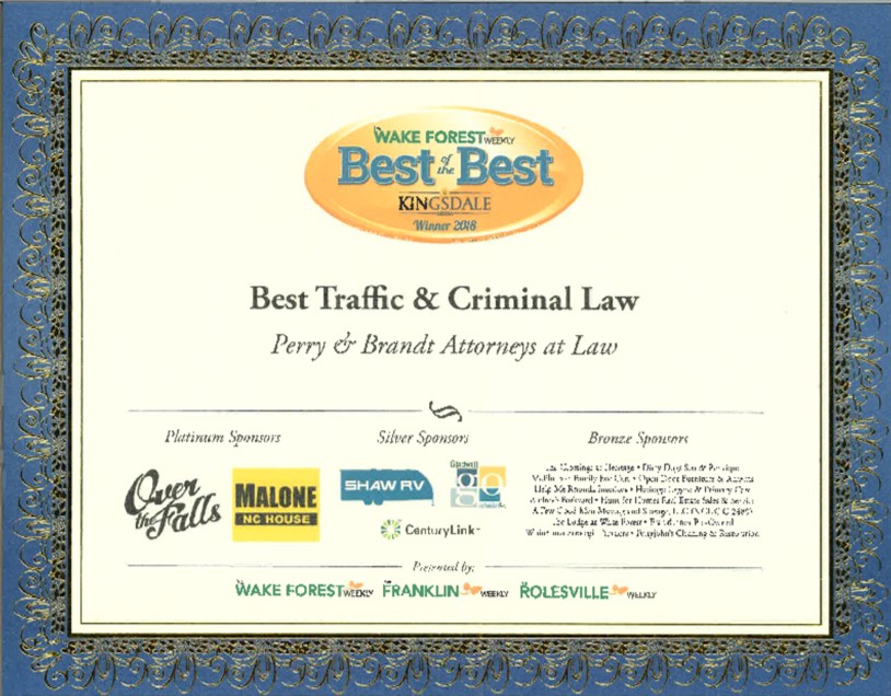 Best of Best Winner-Traffic Law